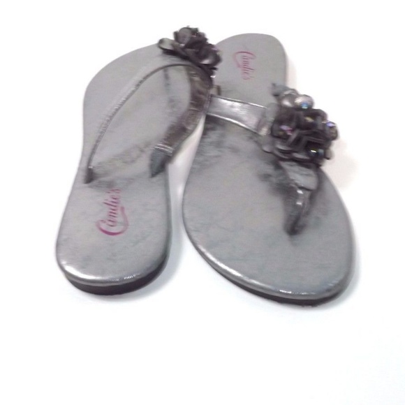 CANDIES womens slides mules size XL 11 Gray/Silver - Picture 8 of 8